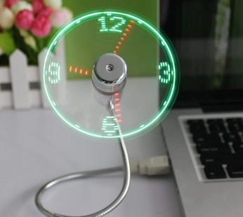 Mini Ventilador De Reloj LED